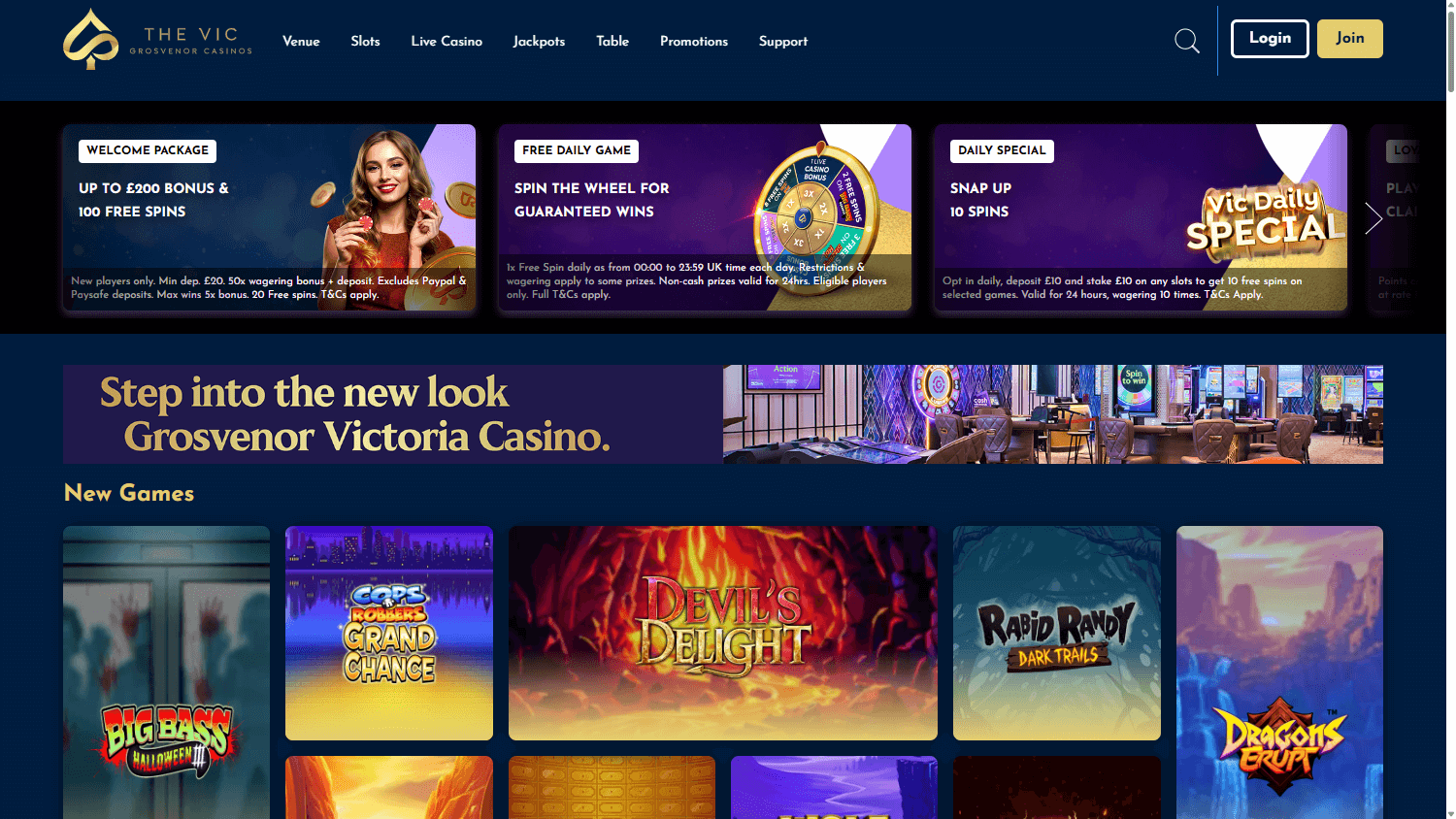 The Vic Casino Desktop screenshot